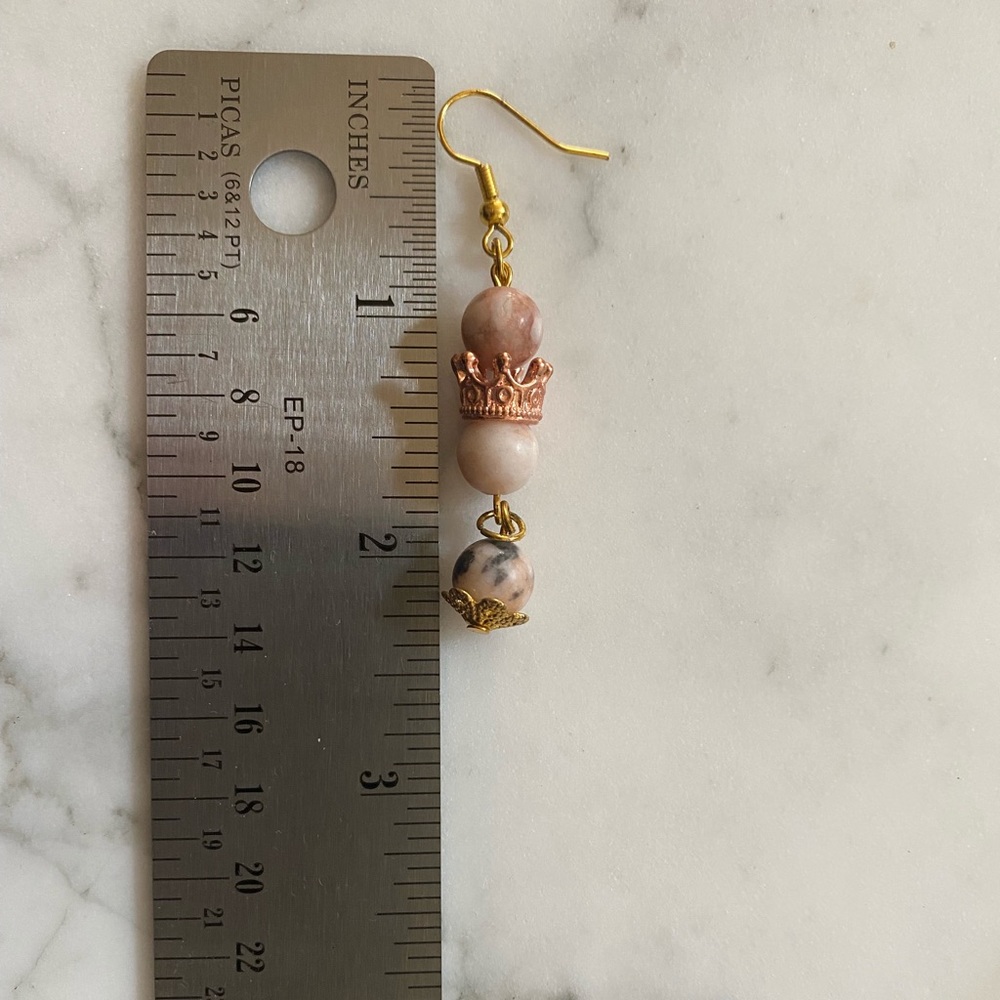 Handcrafted custom earrings - Picture 2 of 2